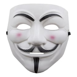 Anonym Mask - Guy Fawkes / V for Vendetta White