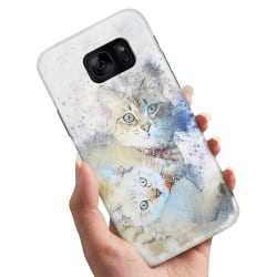 Samsung Galaxy S7 Edge - Cover / Mobilcover Cats