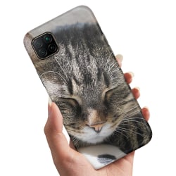 Huawei P40 Lite - Cover / Mobilcover Sleeping Cat