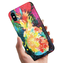 iPhone XS Max - Cover / Mobilcover Rainbow Pineapple