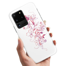 Samsung Galaxy S20 Ultra - Skal / Mobilskal Blommor & Fjärilar