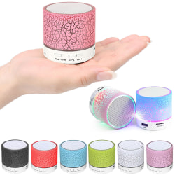 Högtalare - Bluetooth med LED - Portabel & Miniformat Rosa