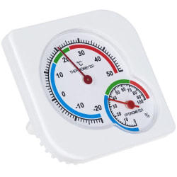 Kosteusmittari / lämpömittari - Mittaa kosteuden ja lämpötilan White