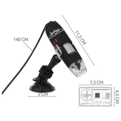 Digitalt mikroskop USB - 1600x forstørrelse