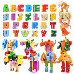 Alphabet Robot Toy - Bokstaver blir til roboter Multicolor