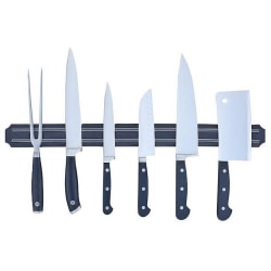Magnetisk Knivhållare / Knivlist för Kök - Hållare för Knivar Svart
