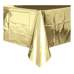 Plastduk / Bordsduk / Duk till Bord - Guld Metallic