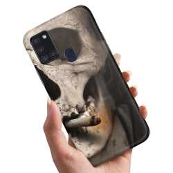 Samsung Galaxy A21s - Skal / Mobilskal Smoking Skull