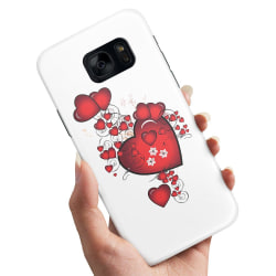Samsung Galaxy S6 Edge - Deksel / Mobildeksel Hearts