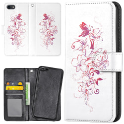 OnePlus 5T - Mobilfodral Blommor & Fjärilar