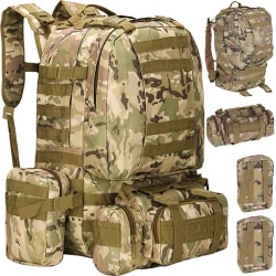 Militärväska / Ryggsäck i Nylon - 45 Liter Khaki