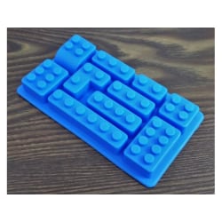 Jäämuotti / Suklaamuoto / Gelatiinimuoto - Silikoni - Rakennuspalikka / Lego Multicolor