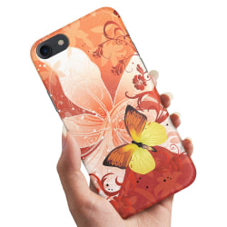 iPhone 6 / 6s - kansi / matkapuhelinkotelo Butterfly & Flower