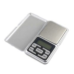 2-Pack - Digital vekt - Lommevekt / Kjøkkenvekt - Vekt - 0,01-200g Silver
