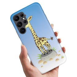 Samsung Galaxy S22 Ultra - Deksel / Mobildeksel Cartoon Giraffe Multicolor