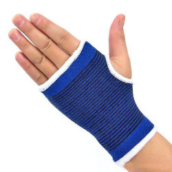 Elastisk håndledsstøtte / støtte / beskyttelse til hånd og håndled - 1 par Blue