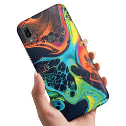 Samsung Galaxy A20e - Cover / Mobilcover Marmor Multicolor