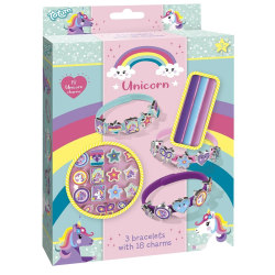 DIY armbåndsett Unicorn - Lag dine egne armbånd Multicolor