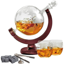 Glob Karaff Set - Whiskeyglas & Whiskystenar - 850 ml - Whiskey Transparent