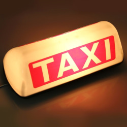 Taxiskilt / Taxilampe (29cm) White