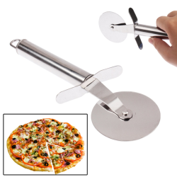 Pizzaskärare / Pizzaslicer - Slicer i Rostfritt Stål Silver