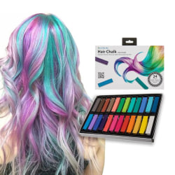 Hårkritor / Hårfärg för Barn - 24 olika färger för hår multifärg