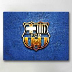 Maleri / Lærred - FC Barcelona - 40x30 cm - Lærred Multicolor