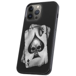 iPhone 12/12 Pro - Cover Skull-kortspill Multicolor