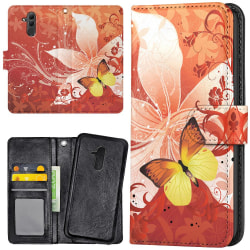 Huawei Mate 20 Lite - Mobiltaske Butterfly & Flower