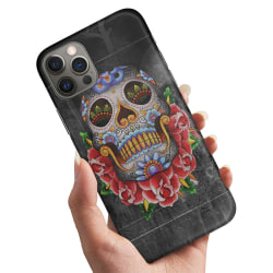 iPhone 13 Pro - Cover / Mobile Cover Flowers Skull