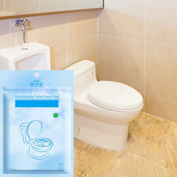 10-Pack - Toalettbeskyttelse - Beskyttelse Toalett / Toalettsete - Papir White