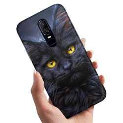 OnePlus 7 - Skal/Mobilskal Svart Katt