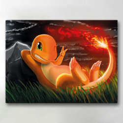 Tavla / Canvastavla - Pokemon - 40x30 cm - Canvas