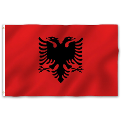 Albanien Flagga - 150 x 90 cm