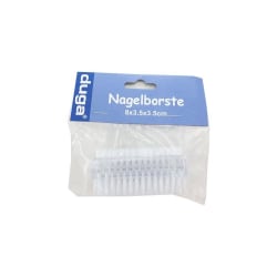 Nagelborste / Dubbelsidig Borste - 2-Pack Transparent