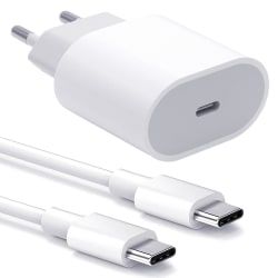 Samsung Oplader - Hurtiglader 20W USB-C - Strømadapter+Kabel 2m White