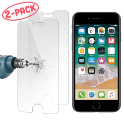 2-Pack - iPhone SE (2020) - Skärmskydd i Härdat Glas, 0.26mm Transparent