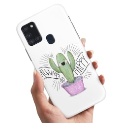 Samsung Galaxy A21s - Skal / Mobilskal Happy Cactus