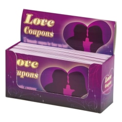 Kærlighedskuponer - 12 kuponer - Valentinsdag Pink