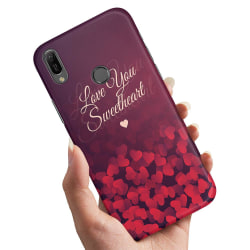 Huawei Y6 (2019) - Cover / Mobilcover Hearts Love