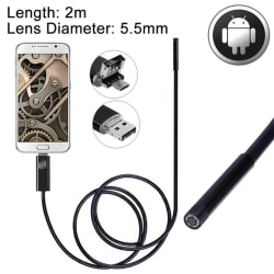 Inspektionskamera till Mobiltelefon & PC / USB Endoskop - 2m