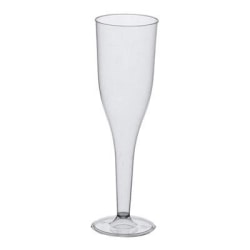 10-Pack Champagneglas i Plast / Plastglas - 100ml Transparent