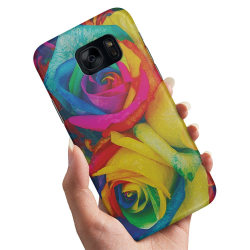 Samsung Galaxy S7 Edge - Cover / Mobilcover Farvede roser