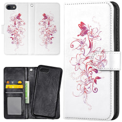 iPhone 6 / 6s - matkapuhelinkotelo, kukkia ja perhosia