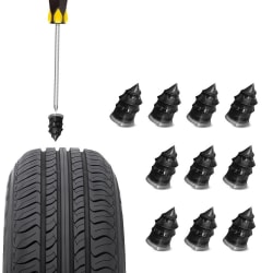 10-Pack - Reparation af punkteret bildæk - Vælg størrelse Black S