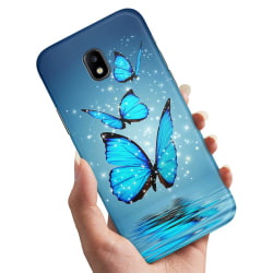 Samsung Galaxy J3 (2017) - Skal / Mobilskal Glittrande Fjärilar