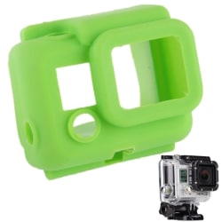 GoPro Hero 3/3+ Silikonskydd för Vattentätt Hus - Grön Grön