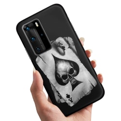 Huawei P40 - Cover / Mobilcover Skull Kortspil
