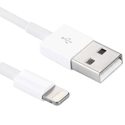 2-Pack - 1m Iphone Laddare / Apple - Fast Charge - Vit