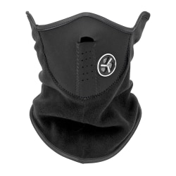 Ansiktsmaske med ventil / Skimaske / MC-maske - Neopren Black one size